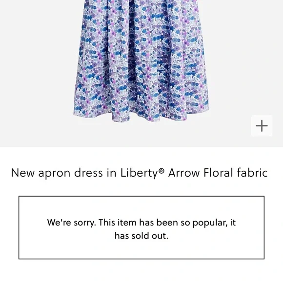 J.Crew NWOT Liberty fabric 💯 percent cotton w/pockets & adjustable straps sz16 - Picture 4 of 10